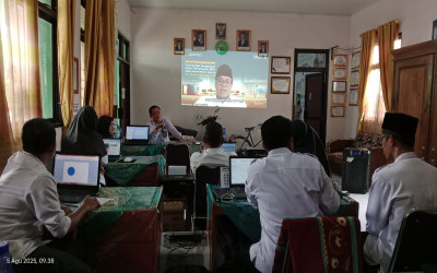 Kepala MTsN 2 Lampung Tengah Ikuti Kick Off Tertib Pengelolaan BMN Kementerian Agama