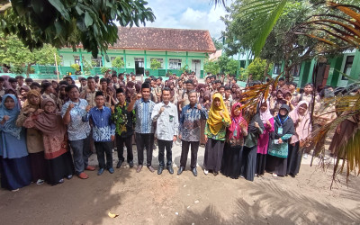 Monitoring dan evaluasi pelaksanaan assesment madrasah oleh kementrian agama kab Lampung Tengah di pimpin oleh kasi penmad di MTsN 2 Lampung Tengah