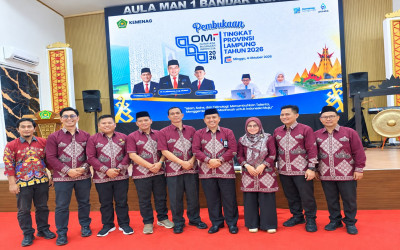 Kepala MTsN 2 Lampung Tengah Hadiri Pembukaan OMI Tingkat Provinsi Lampung